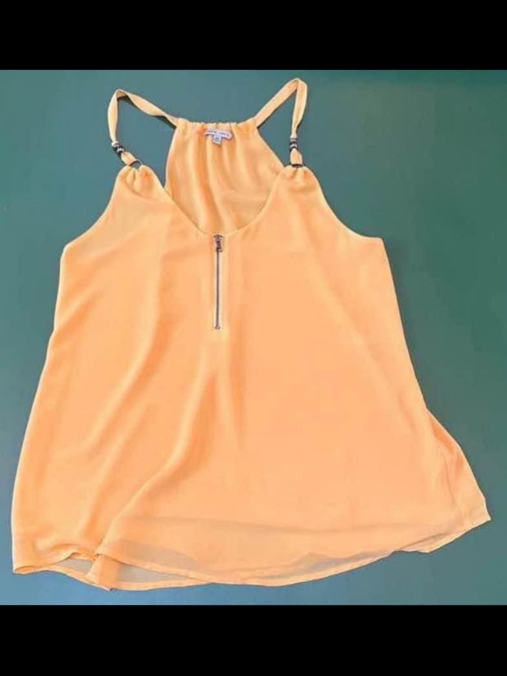 Pale Orange Tank Top, Size Medium